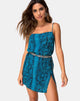 Imagen de Datista Slip Dress en Snake Azul