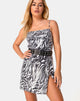 Imagen de Datista Slip Dress en Trippy Zebra Lentejuelas Transparentes