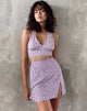 Imagen de Datri Crop Top en Ditsy Rose Lila