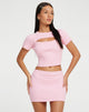 imagen de Delisa Bodycon Mini Skirt in Pink