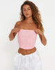 imagen de Den Bandeau Top en Gingham Rosa
