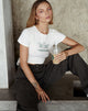 Imagen de Doga Crop Top en Marfil Angelo Washed Out