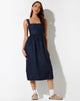 imagen de Doraya Midi Dress in Denim Blue Chambray