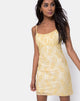 Imagen del vestido Kula en encaje pastel Limón
