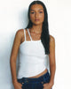 Imagen de MOTEL X OLIVIA NEILL Lanica Top en Rib Star Blanco