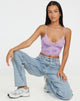 imagen de Dyrana Crop Top en Rosa Flock Lila