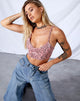 Imagen de Dyla Crop Top en PU Serpiente Rosa