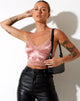 Imagen de Dyrana Crop Top en Rosa Flock Rosa Pálido