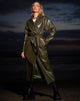 Imagen de Ejo Trench Coat en PU Dark Olive