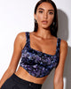 Imagen de Elix Crop Top en Dragon Blue