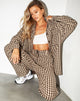 Imagen de Marcella Camisa en Tan Black Gingham