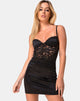 Imagen de Ellis Bodycon Dress in Lace Mesh Negro