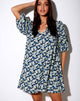 Imagen de Elna Babydoll Dress in Aster Blue