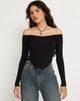 imagen de Elsie Bardot Top en Negro