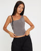 imagen de Eltica One Shoulder Crop Top in Grey