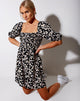 Imagen de Eltra Babydoll Dress in Mini Daisy Negro