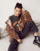 Imagen de la chaqueta Emerson Marrón Leopardo
