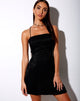 Imagen de Enif Slip Dress in Satin Ditsy Rose Negro