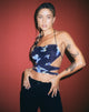 imagen de Ersa Cutout Top en Butterfly Watercolour Black
