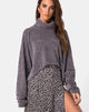 Imagen de Evie Sudadera de chenilla gris