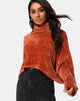 Imagen de Evie Cropped Sweater en chenilla óxido