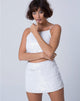 Imagen de Ewi Falda de lentejuelas blanca mate