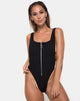 Imagen del bañador Farica Mini Rib Onyx