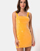 Imagen de Farlie Bodycon Dress in Tangerine with Clear Sequin