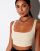 Imagen de Adela Crop Top en Rib Sand