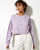 Imagen de Fawly Crop Top en Graffiti Flor Pequeña Lila