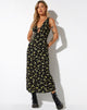 imagen de Fiaso Midi Dress in Lemon and Lime Black