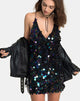 Imagen de Finn Slip Dress in Black Opal Sequin