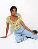 Imagen de Flaba Crop Top en Sunflower Pop Yellow