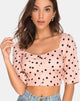 Imagen de Flory Crop Top en New Polka Nude