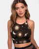 Imagen de Folly Crop Top en Solar System Negro