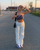 Imagen de Motel X Barbara Kristoffersen Wike Bandeau Top in 70s Diagonal