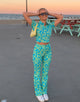 Imagen de Motel X Barbara Kristoffersen Wuma Camisa Corta en Azul Margarita Retro