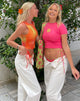 imagen de MOTEL X BARBARA Babe Tee in Pink 90s Beachy Floral