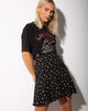Imagen de la minifalda Gaelle en Pretty Petal Negro