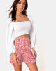 Imagen de Gaelle Minifalda en Ditsy Butterfly Melocotón y Rojo