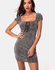 Imagen del vestido Gala en Ditsy Leopard Grey Flock