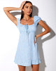 Imagen del minivestido Galaca en Ditsy Rose Blue