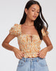 imagen de Galo Top en Ditsy Tangerine