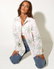 Imagen de la camisa Gana en blanco Graffiti Flower