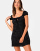 Imagen de Gaval Mini Dress in Satin Rose Negro