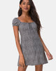 Imagen del vestido Gaval en leopardo gris