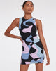 imagen de Genul Mini Dress in Abstract Purple