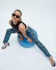 Imagen de Zoven Flare Trouser en Optic Polka Blue