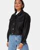 Imagen de la chaqueta Gina de PU Negra
