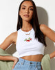 Imagen de Givas Crop Top Blanco Fresa Embro